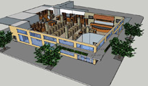 Artist rendering of new Penn Herb Store