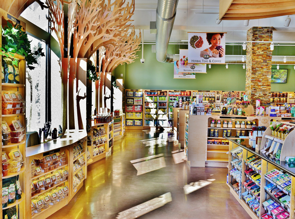 Interior view of new Penn Herb Store
